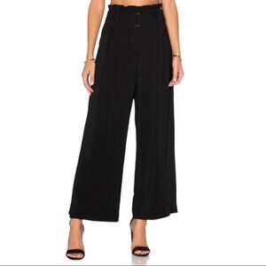 ALC Dillon Gaucho Pants Black Belted Career Professional Trousers Size 4